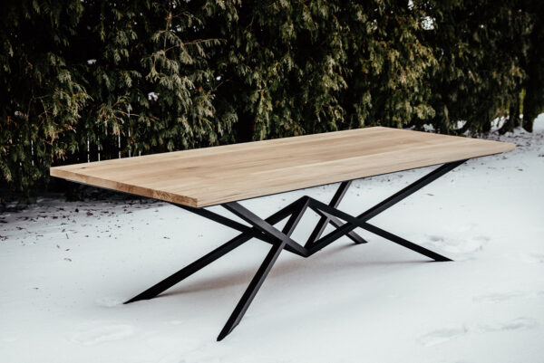 diamante2 Dębowy loft Stół DIAMANTE