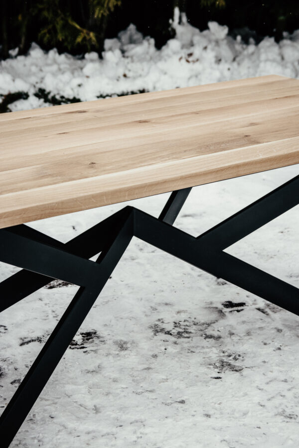 edder3 Dębowy stół EDDER loft