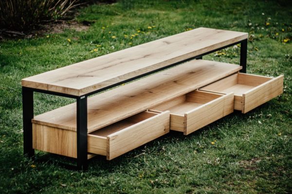 rustykalna komoda linea z szufladami