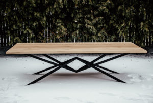 Dębowy loft Stół DIAMANTE