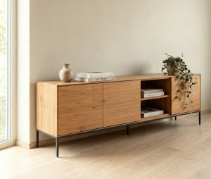 komoda_fredo_salon Loftowa Komoda rtv dębowa Fredo