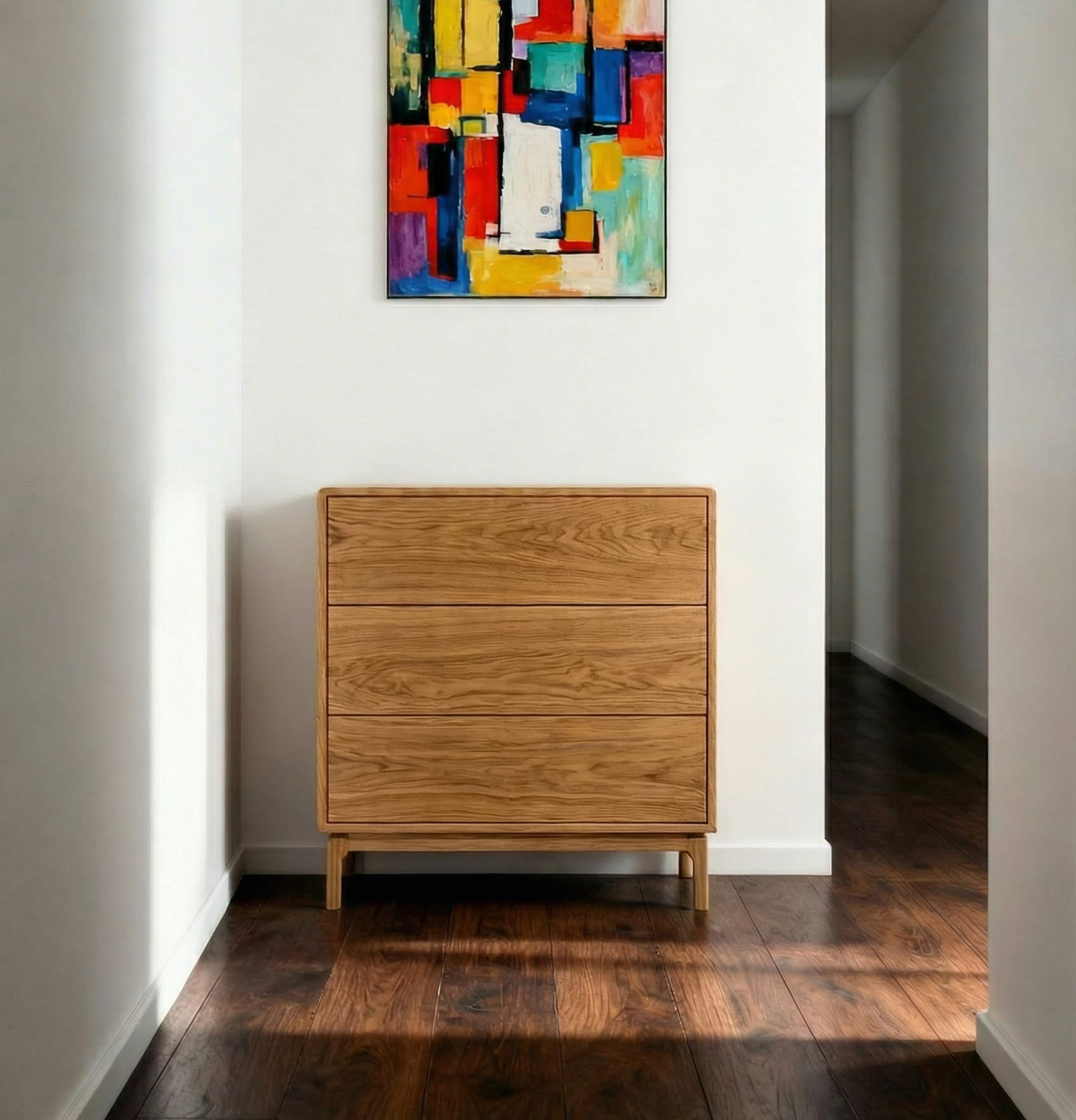 Loftowa Komoda rtv dębowa Misura – MoblerDesign